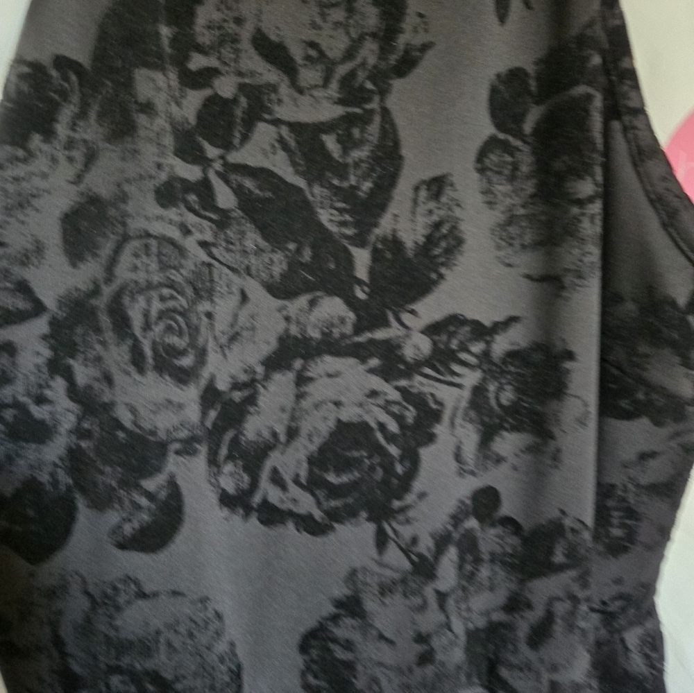 Black Floral Halter Dress US 6 - Picture 3 of 3